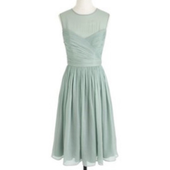 J.Crew Dusty shale Clara dress size 2P - Picture 2 of 8